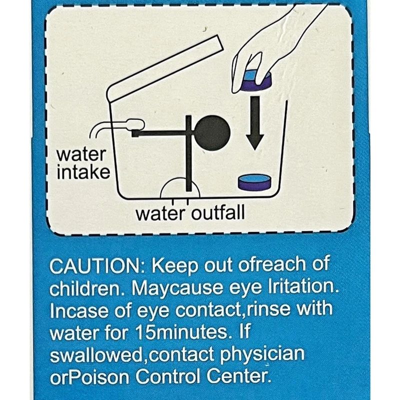 Toilet Cistern Tablet Automatic Bowl Cleaner - Ocean - 1pc - Removing Bacteria & Odor - Long Lasting Formula