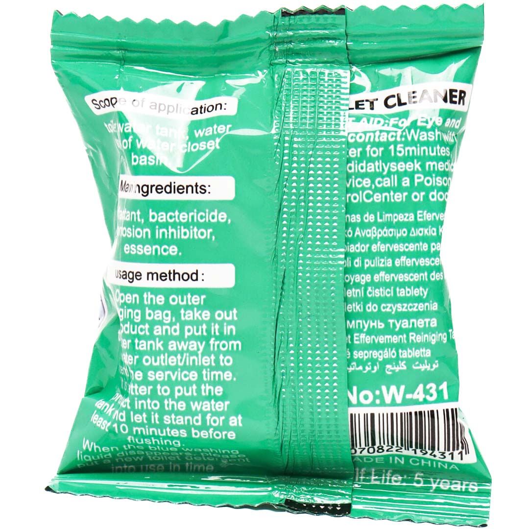 Toilet Cistern Tablet Automatic Bowl Cleaner - Ocean - 1pc - Removing Bacteria & Odor - Long Lasting Formula