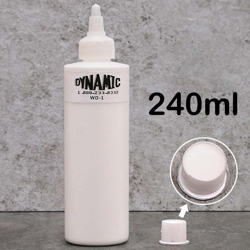 Dynamic Permanent Tattoo Ink 240ml/Bottle Colour Pigments Body Professional Tattooist Beauty Art Accessories Long Lasting Red, Blue, Black, Brown,Green, Pink, White, Yellow