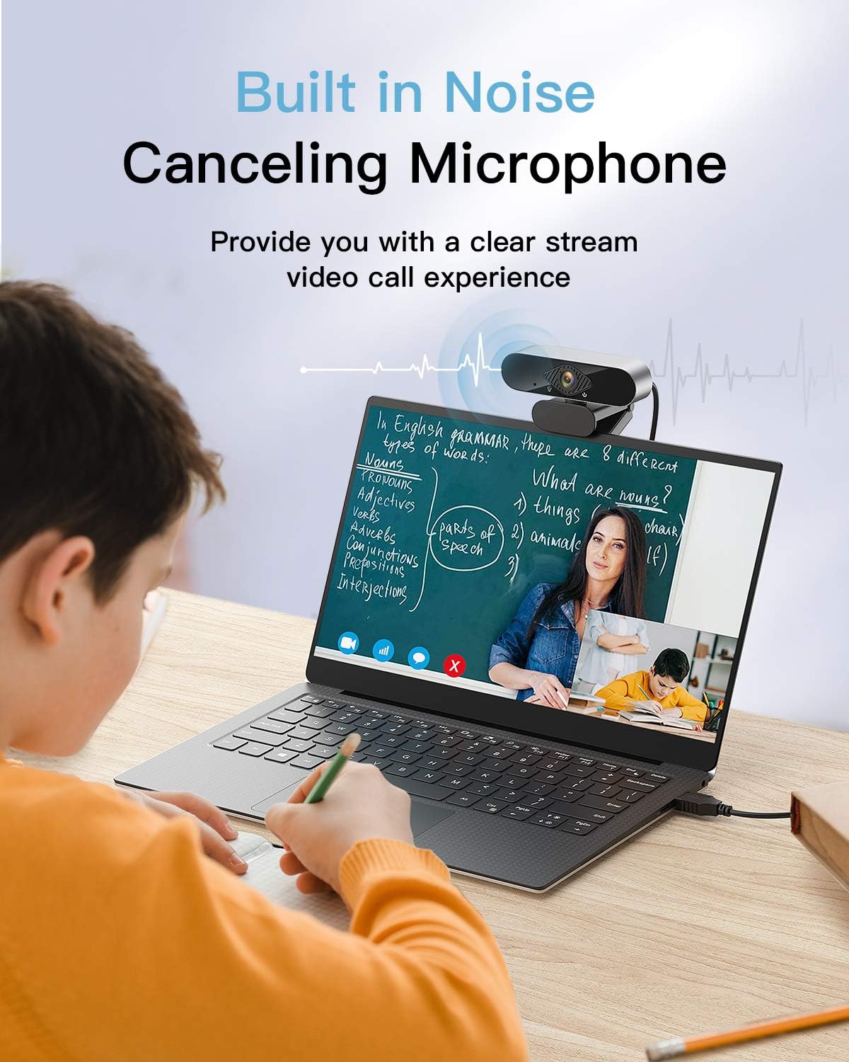 Full HD Webcam 1080P Web Camera with Microphone,Plug and Play USB Computer Camera for Desktop Laptop, Video Conferencing Skype/Zoom/YouTube Calling Gaming with Noise Canceling Live Streaming