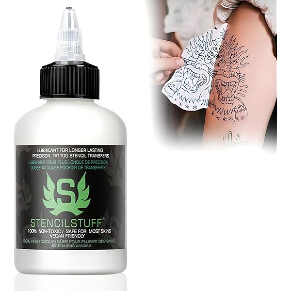 Stencil Stuff Professional Tattoo Thermal Transfer Solution Bottle Application High Quality American Template Paint Ink Cream Lotion Safe for Most Skins