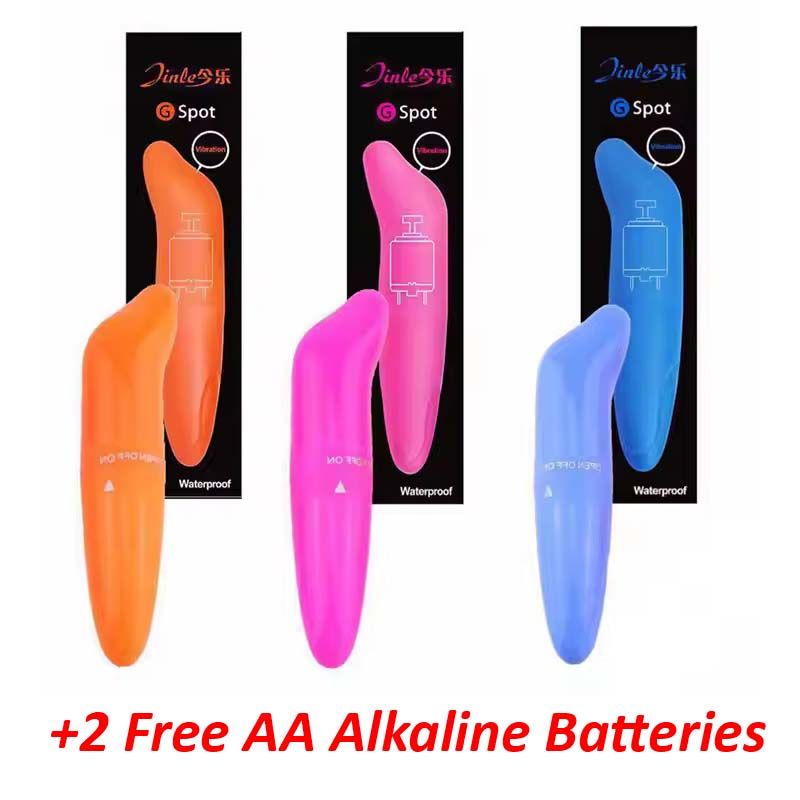 Dolphin Shape Bullet Vibrator Dildo for Women G Spot Vibrating Massage Mini Clitoris Stimulator Massager Sexual Pleasure Products Orgasm + 2 AA Free Alkaline Batteries