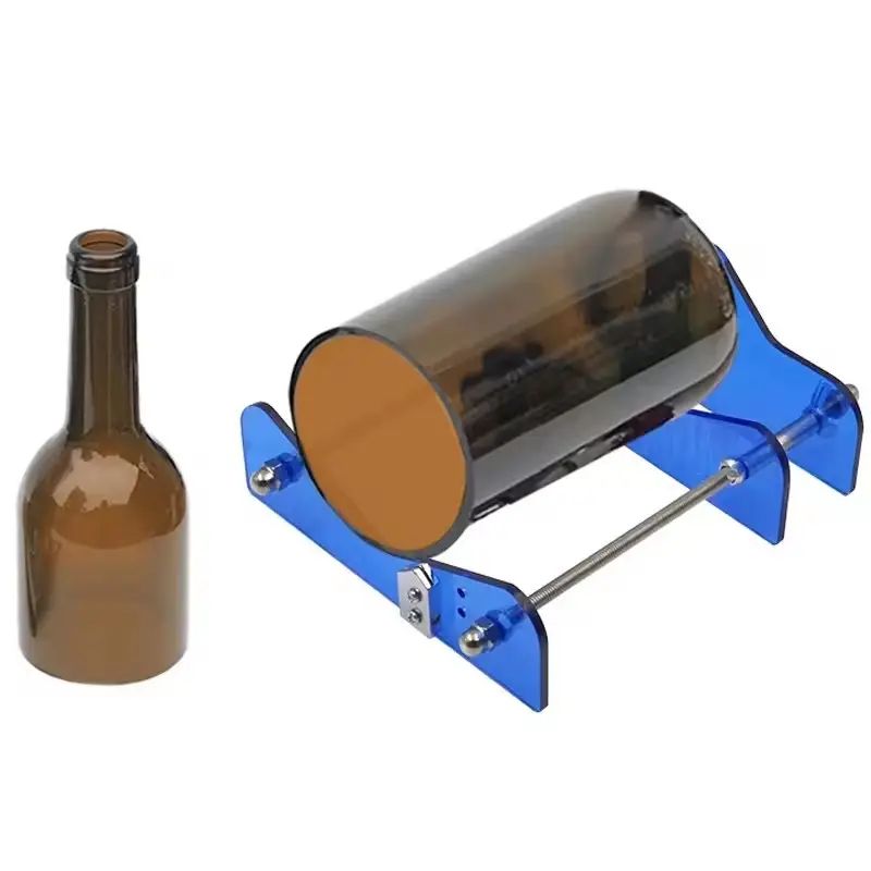 Glass Bottle Cutter Adjustable Acrylic, Mini Portable DIY Craft Tool Kit Cutting Machine for  Wine, Beer, Whiskey, Bottles etc