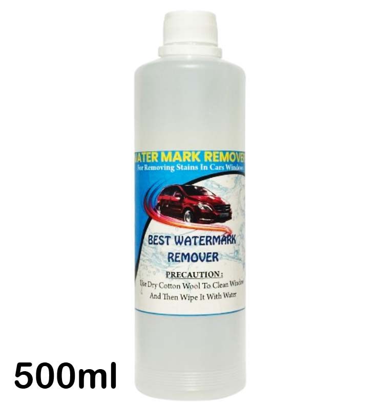 Best Watermark Remover - For Removing Stains on Car Windows Glass Polish & Hard Water Marks Stain Removal 500 ml Windshield, Glass & Mirrors Provides Optical Clarity