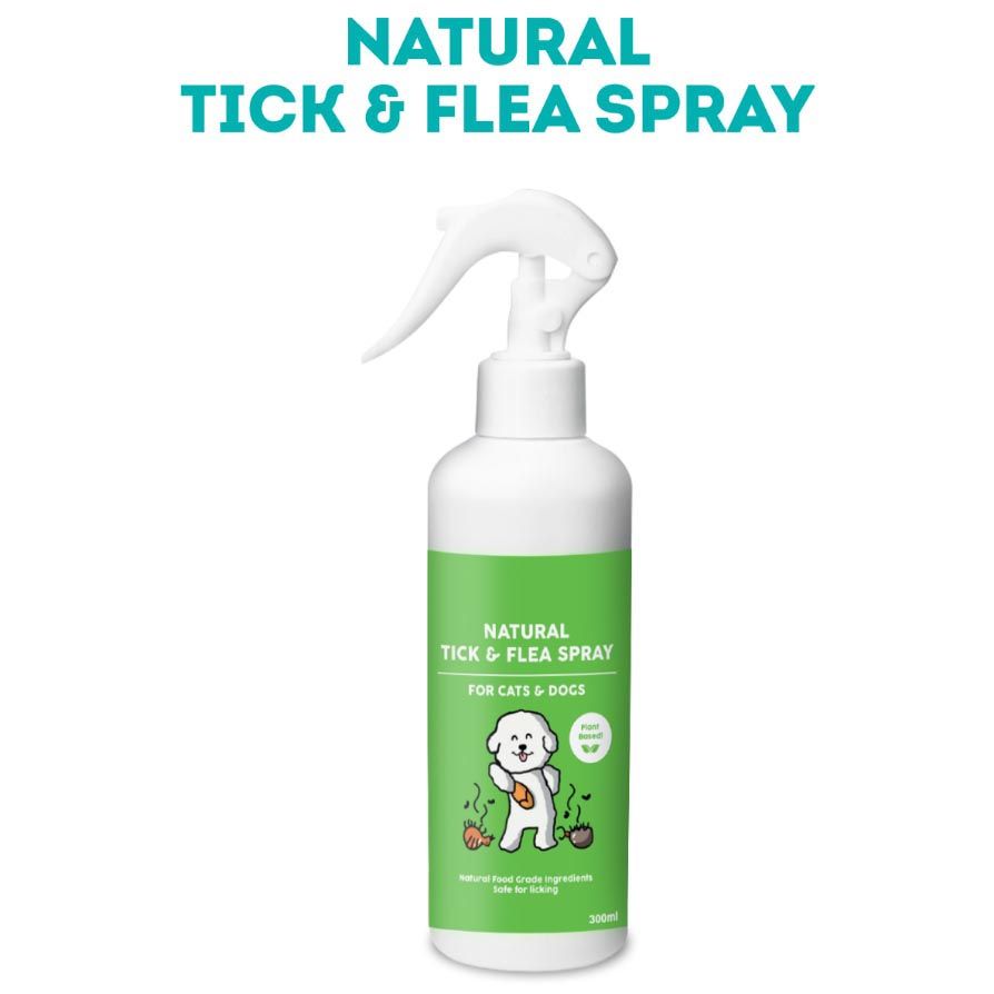 Natural Tick & Flea Spray For Pet Cats Dogs External Safe Fleas