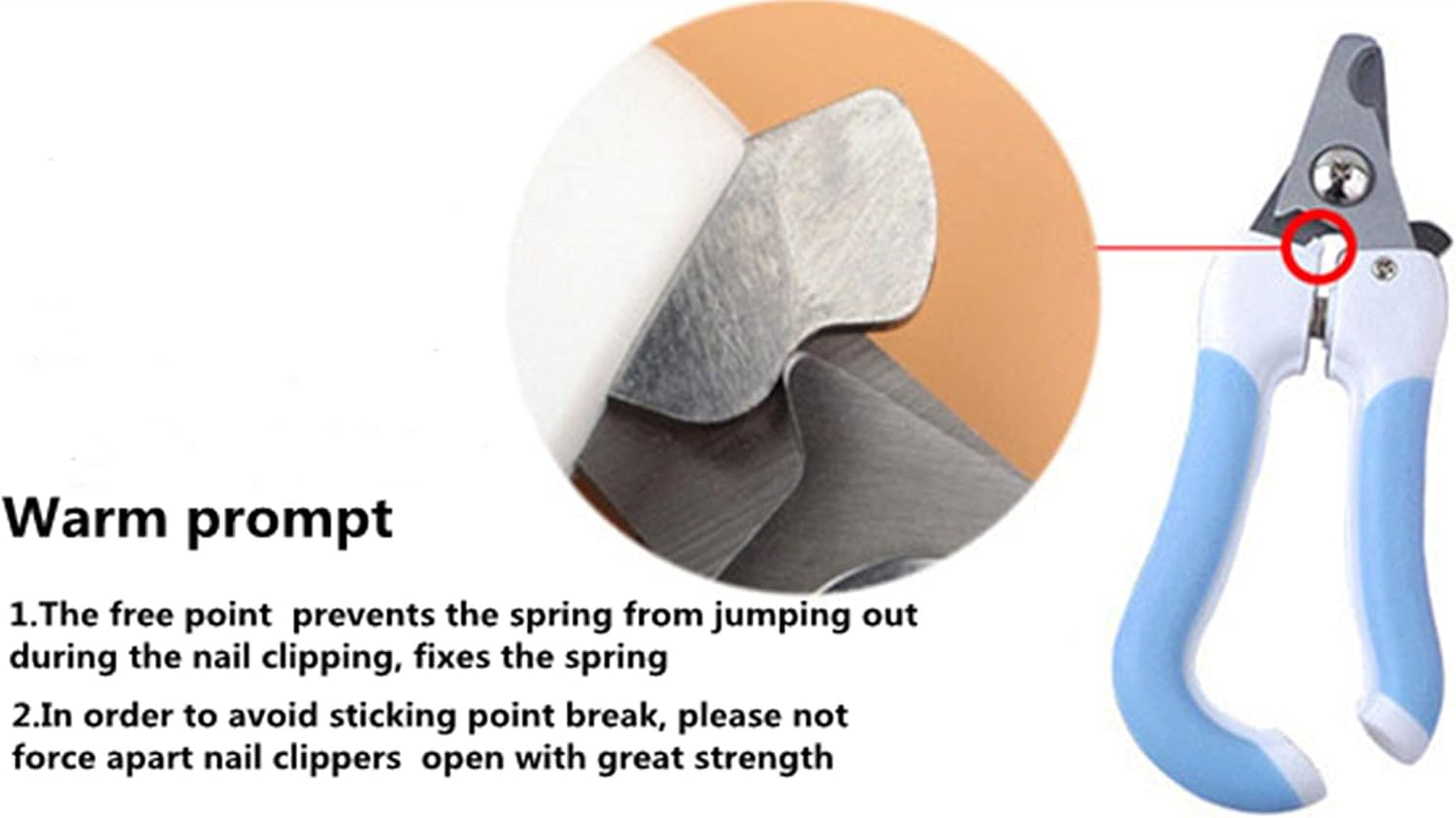 Dog Nail Clippers + File, Claw Clippers & Comfortable Non-Slip Handle Cat Pet Trimmer Metal Puppy Kitten Professional and Safe for Birds, Hedgehogs