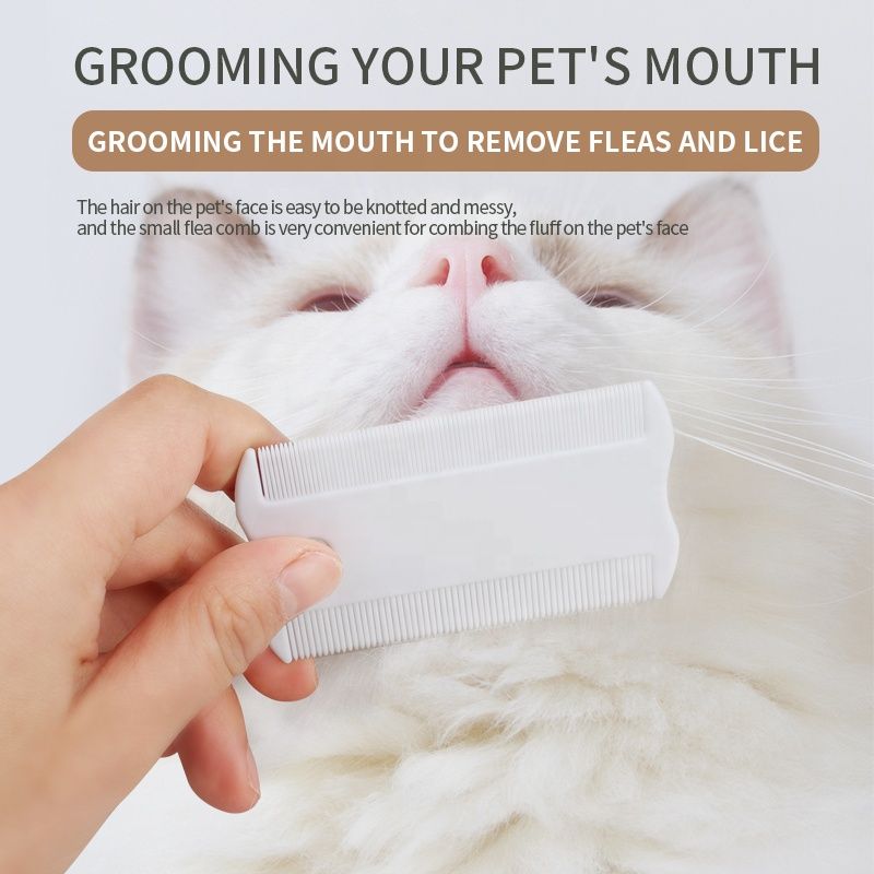 3pcs per Pack Pet Flea Comb for Cats Dogs Fine Lice & Nits Professional Grooming for Children and Adults Plastic with Fine Teeth Double Sided Groomer Anti-Flea Louse and Tick