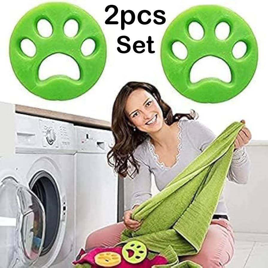 2pcs Pet Hair Remover for Washing Machine, Reusable Hair Remover Silicone Catcher for Laundry, 2 pc Pet Hairball Quick Epilator Shaver for Removing Dust Perfect for Clothing, Furniture, Couch, Multi.