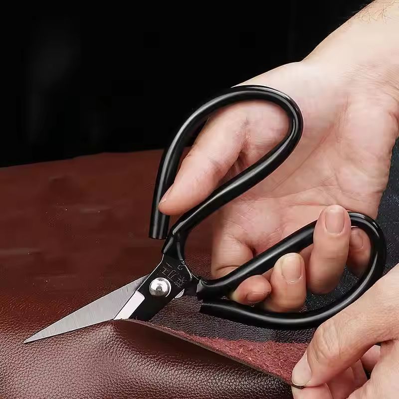 Heavy Duty A3 Carbon Steel Sharp Scissors Blade Tailor Cutting Scissor Home Office Short Tailoring Cloth Leather Rope Thread Large Industrial Cardboard, Carpet, Fabrics, Rubber Plastics Snip Bonsai Pl