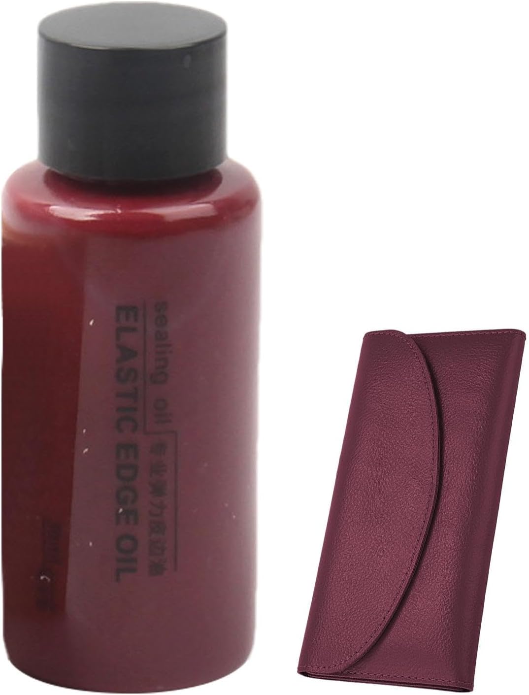 Wine Red Leather Recoloring Manual Restore Oil Matte Color Restorer Edge Dressing Edge Coat Finish Protectant Dressing 30ml Quick & Easy Solution Oil For Belts