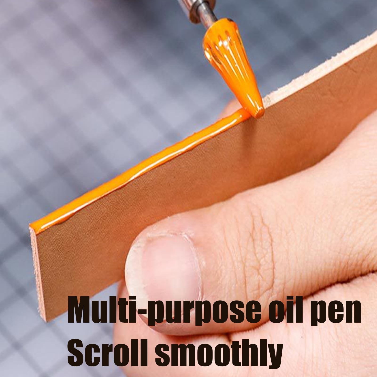 Orange Leather Elastic Edge Sealing Oil 30ml DIY Paint Handmade Repair Bag Belt Handle Repair Smear Smooth Bag Handle Repair