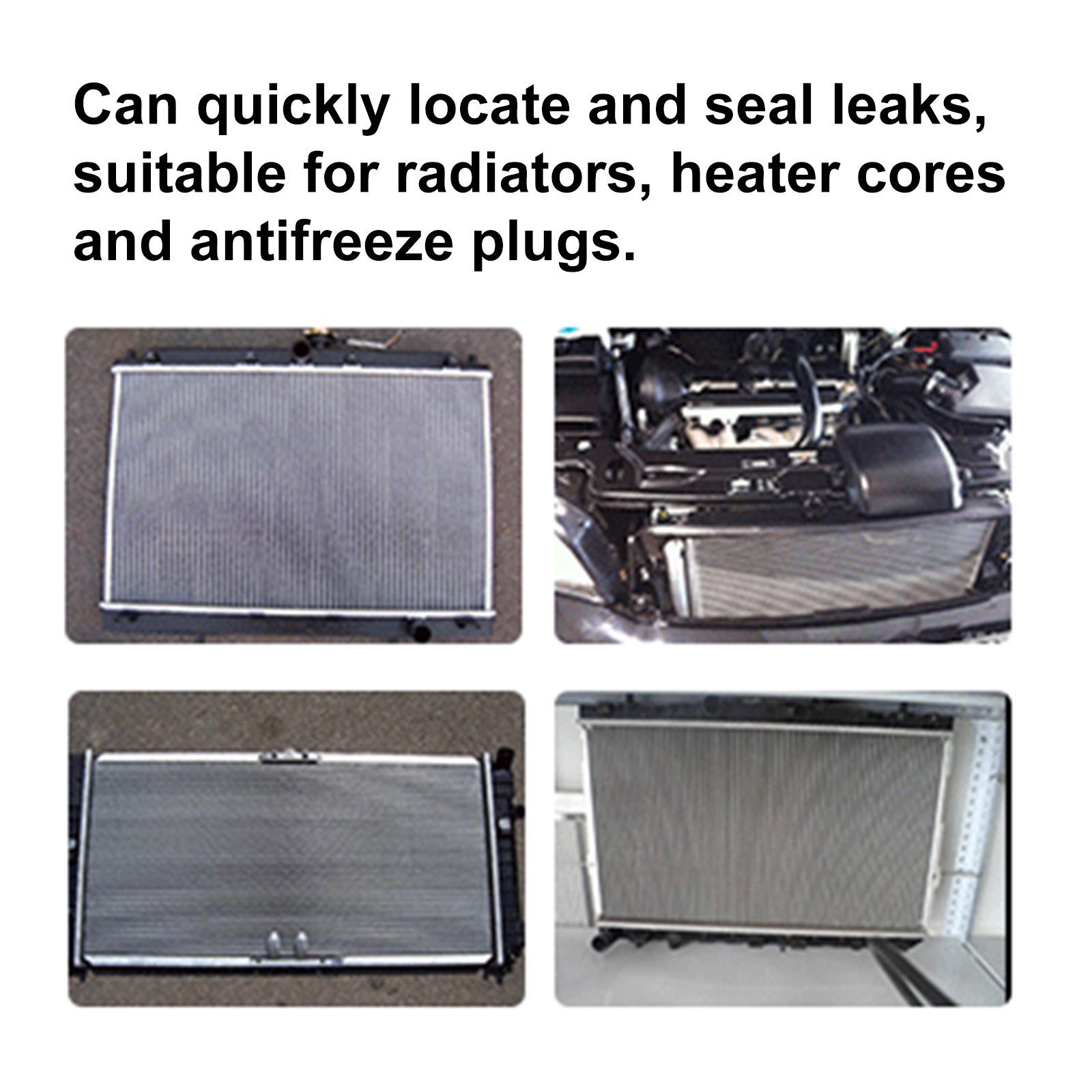 Rayhong Car Radiator Stop Leak Powder 15ml - Anti-Leakage Repair Solution Underwater Quick Fix for Vehicle Cooling System Leaks Sealant - Works with All Antifreeze Coolant Types - Safe for Plastic, Me