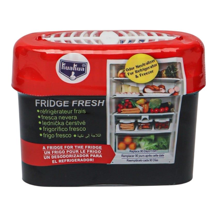 Kuakua Fridge Fresh Franck - Odor Neutralizer For Refrigerator & Freezer - Activated Carbon Dehumidification Deodorant 150g