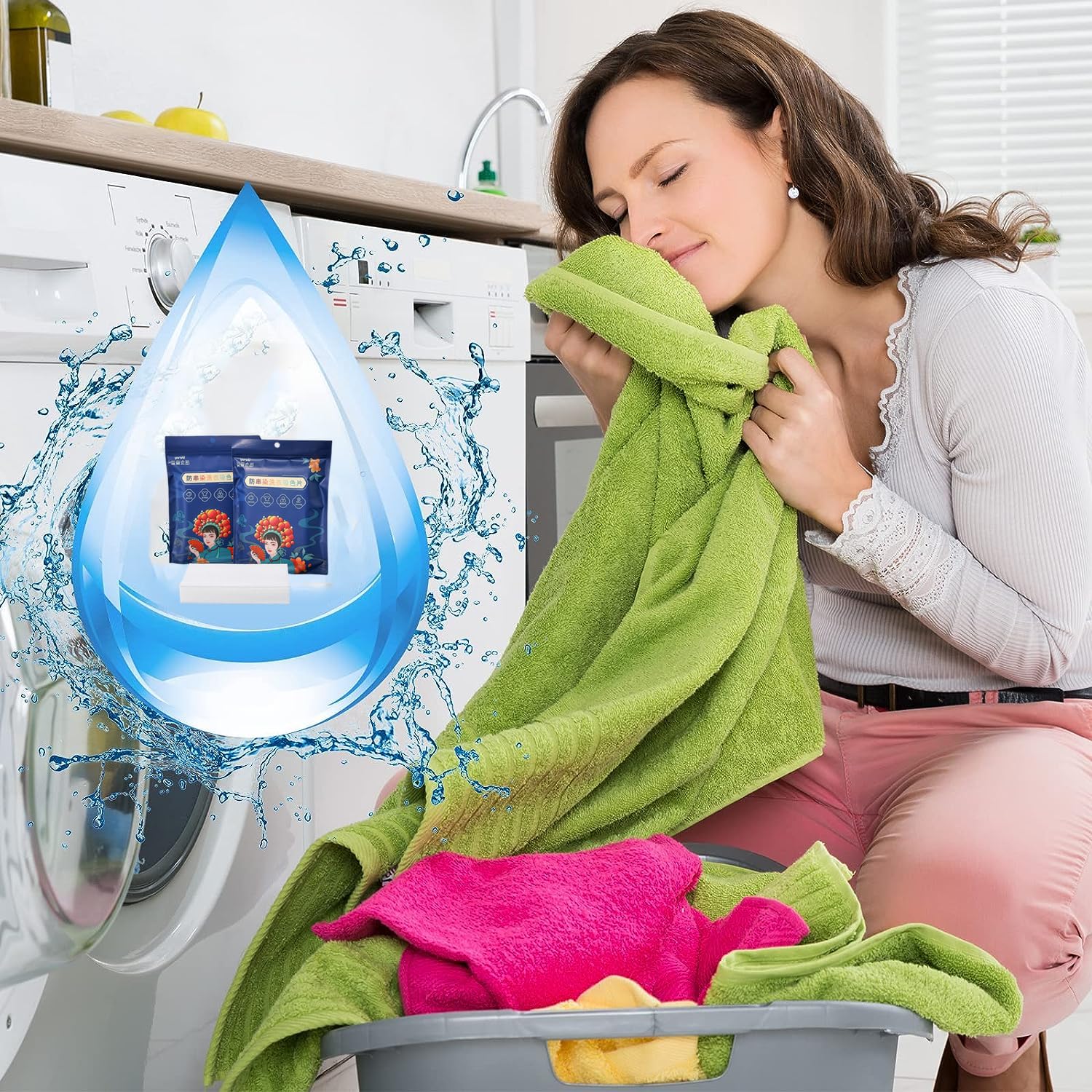 50pcs Anti-Dyeing Fabric Color Absorbing Paper, Cross-Resistant Anti-Staining Sheets Suces Clothing Absorbent Film, Colour & Dirt Catcher Household Washing Machine