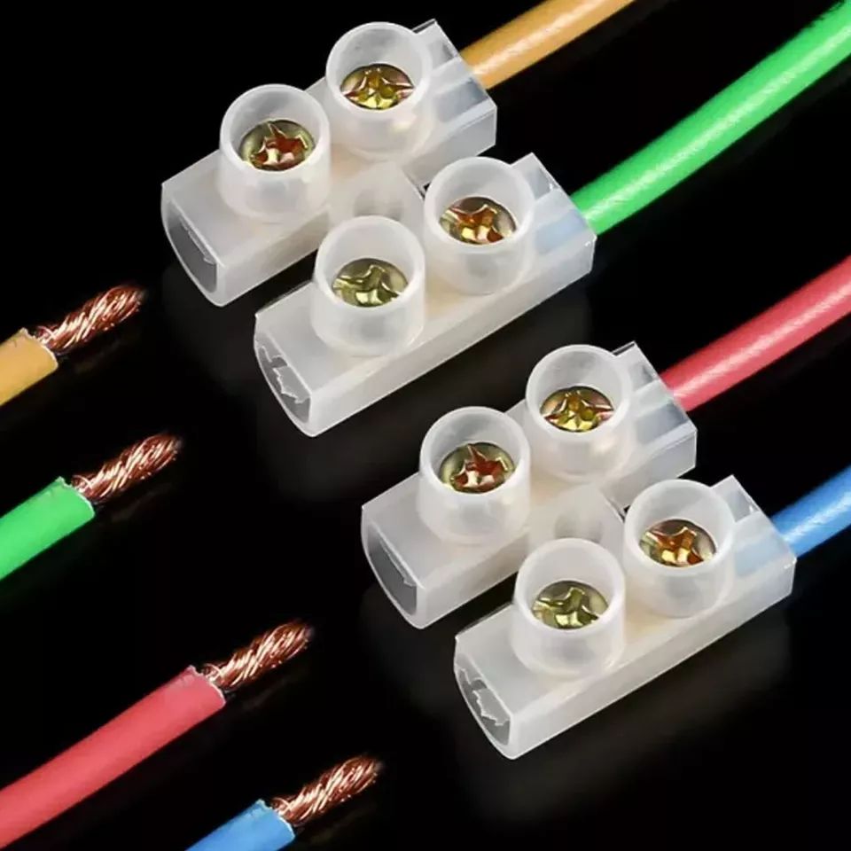 12 Way Connecting Terminals Cable Connector Strip Electrical Wire Terminal Block Connection Spring Lever Reusable 12 Point Screw Dual Row Electric Barrier