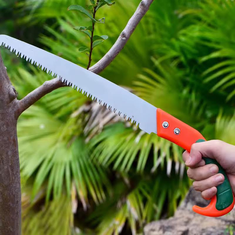 Pruning Saw Comfort Handle - Professional Steel Mini Hand Saw - Perfect for Trimming Trees, Branches, Plants, Shrubs, Wood, etc. Compact Multi-Functional Gardening