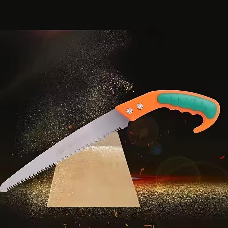 Pruning Saw Comfort Handle - Professional Steel Mini Hand Saw - Perfect for Trimming Trees, Branches, Plants, Shrubs, Wood, etc. Compact Multi-Functional Gardening