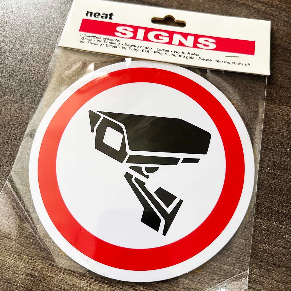 Self Service Sticker Camera Best price for 15cm CCTV Camera Sign Vinyl Decal Self-Adhesive Sticker ...