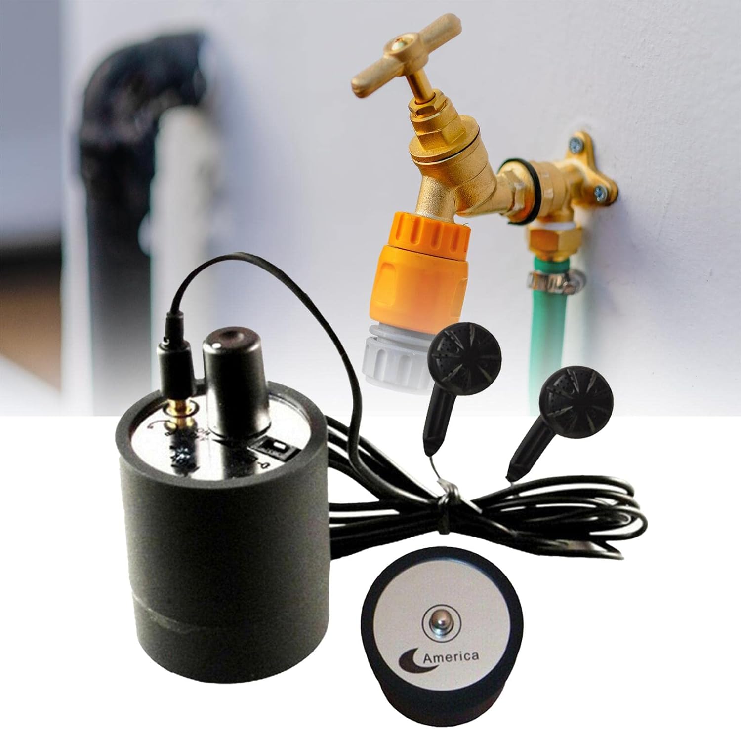 Listen Through Wall Microphone Audio Ear Listening Sound Water Oil Leakage Hearing Portable Detector High Strength Voice Bug Eavesdropping Spy Device Sound Amplifier