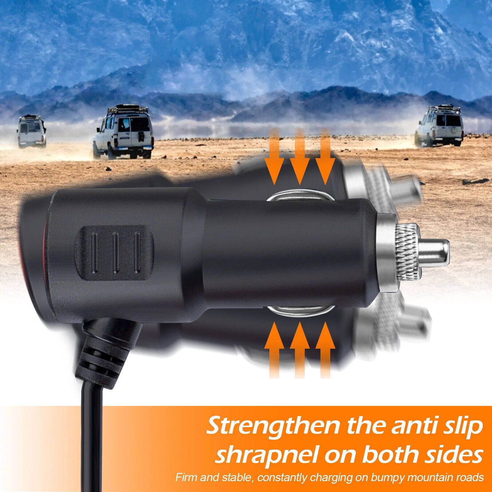 3 Way 12-24V Multi Socket Car Splitter USB Charger Adapter for Cars Trucks PD Fast Charging Mobile Phone Power Cigarette Lighter For Android IPhone IPad GPS Dashcam