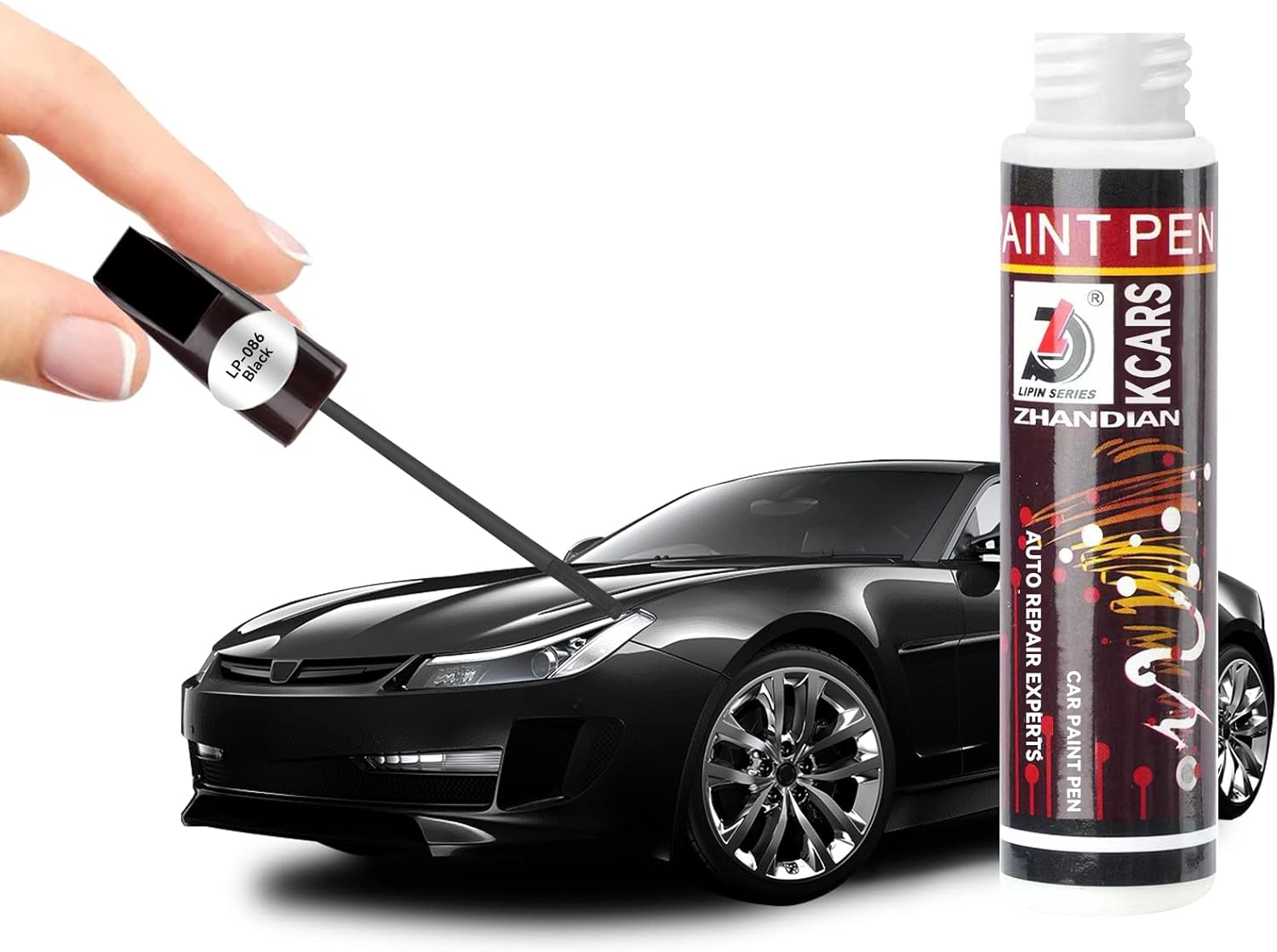 Professional Car Paint Touch-Up Pen Scratch Remover, Auto Repair Erase Scratches Paint Repair Brush Tool Multi-Colour Pens Refurbishment Removal Kit Filler Zhandian