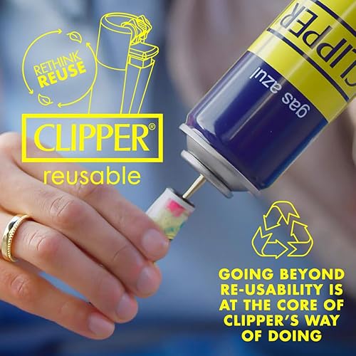 Clipper Butane Gas Universal 100ml Reusable Lighter and Torch Lighter Butane Refill Fuel - Refined 7 Times to be Pure and Odorless