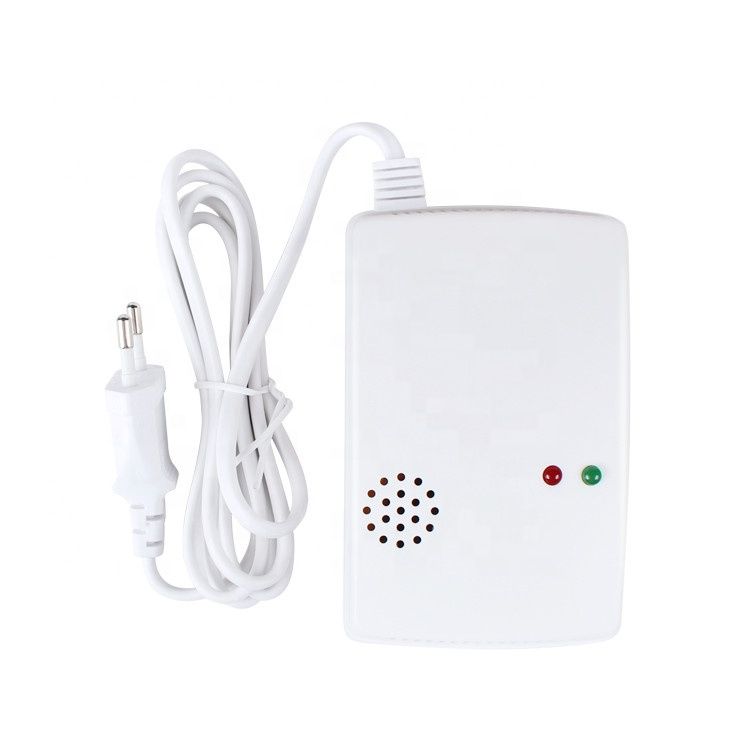 Gas Leak Detector Alarm Semiconductor Sensor House Cooking LPG Natural Gas Leaking Fire Safety Wall Mounted Easy Install Home Security