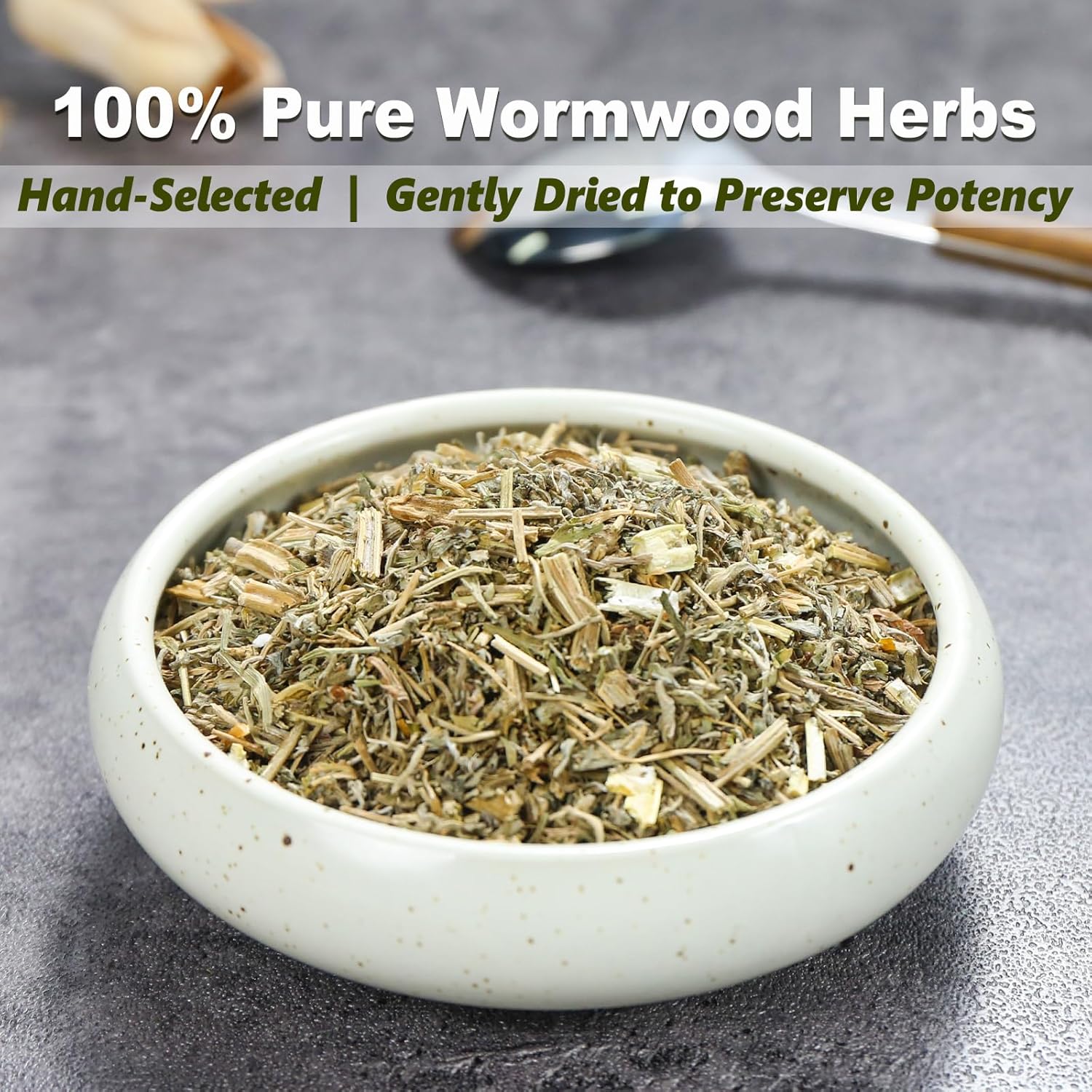 TEARELAE - Wormwood Herb, 4oz/114g - Premium Artemisia Absinthium - Cut & Sifted - Natural Herb for Tea - Caffeine-free - Support Healthy Digestion