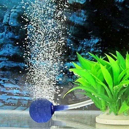 2m Aquarium Oxygen Tube Airline Tubing + Air Stonea Cylinder Bubble Diffuser Release Airstones for Fish Tank Pump and Hydroponics Pipe