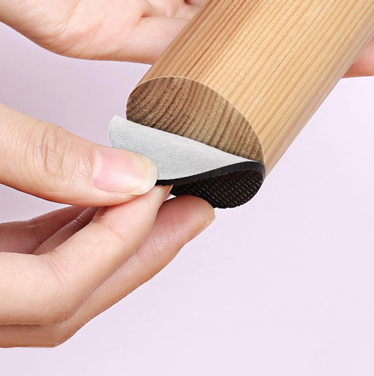 9pcs (25mm Diameter) Furniture Pads High Density Eva Rubber Foam Non Slip/Skid Pad Round Floor Protectors for Furniture Feet, Chair Legs, Table Anti Floor Scratches and Reduce Noise Sliding Self Adhes