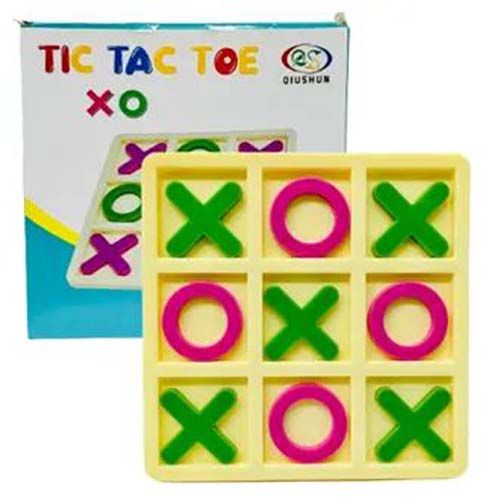 XO Tic Tac Toe Game Mini Chess Board Interaction Puzzle Cross-border Plastic Nine-Square Grid Children's Educational Toy Early Training Logic