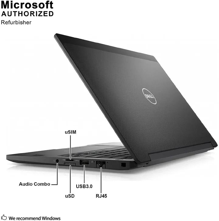 (Core i7+8GB+128GB SSD)Refurbished Dell Latitude 7240 Laptop |Intel Core i7 | 8GB RAM | 128GB SSD Original Computer | Notebook | 12.5 Inch Display Bluetooth Webcam |Windows 11 | Office 2019