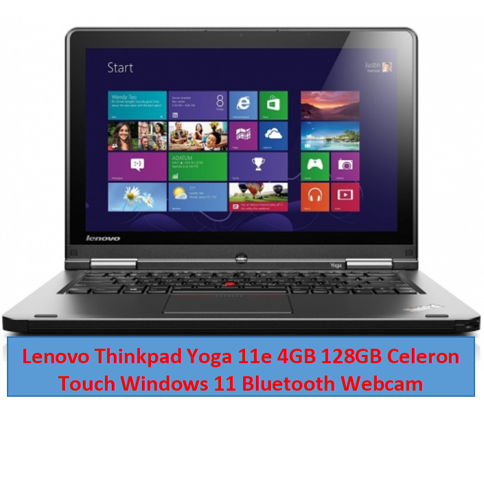 Refurbished Lenovo Thinkpad Yoga 11e X360 Celeron 4GB RAM 128GB SSD Refurbished Laptop Touchscreen 11.6 Inch Screen Size With Windows