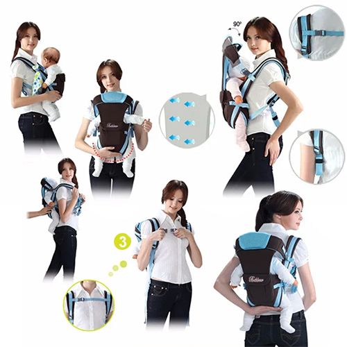 0-31 Months Baby Carrier Infant Sling Backpack Carrier Front Carry Ergonomic Baby Carrier 4 in 1 popular Baby Carrier Wrap Breathable Baby Kangaroo Pouch Baby Travel Activity Gear baby sling