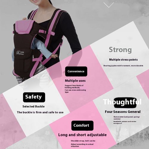 0-31 Months Baby Carrier Infant Sling Backpack Carrier Front Carry Ergonomic Baby Carrier 4 in 1 popular Baby Carrier Wrap Breathable Baby Kangaroo Pouch Baby Travel Activity Gear baby sling