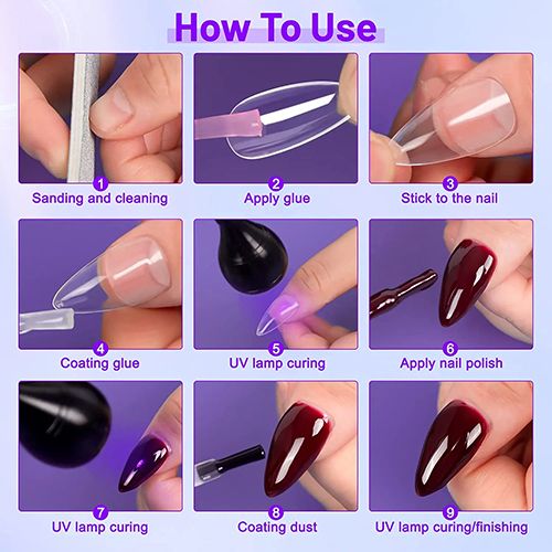 Nail Dryer Light UV Nail lamp 395nm Wavelength Clip-on Desk Lamp Purple Light USB LED Manicure Dryer UV Curing Light , UV Nail Polish Dryer Nail Art Tools, Nail Art Equipment