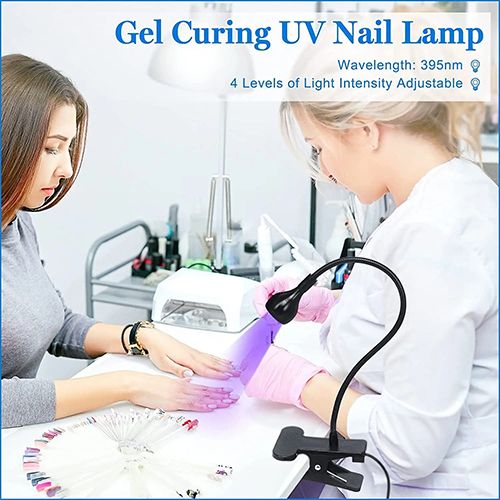 Nail Dryer Light UV Nail lamp 395nm Wavelength Clip-on Desk Lamp Purple Light USB LED Manicure Dryer UV Curing Light , UV Nail Polish Dryer Nail Art Tools, Nail Art Equipment