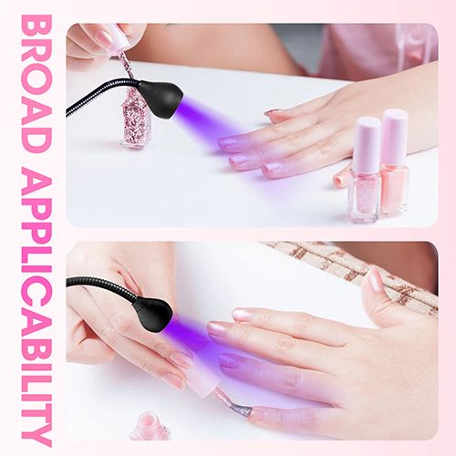 Nail Dryer Light UV Nail lamp 395nm Wavelength Clip-on Desk Lamp Purple Light USB LED Manicure Dryer UV Curing Light , UV Nail Polish Dryer Nail Art Tools, Nail Art Equipment