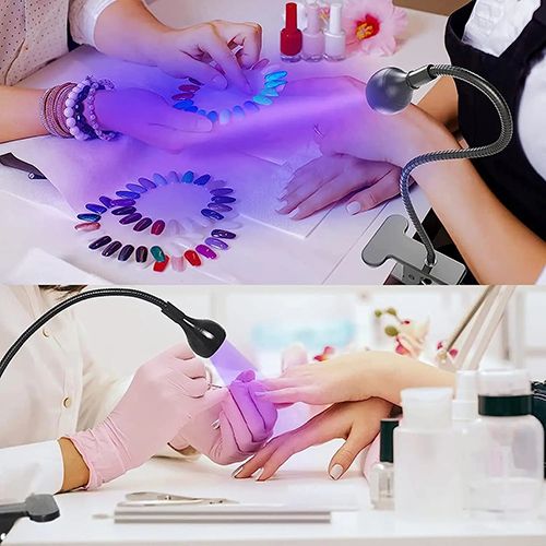 Nail Dryer Light UV Nail lamp 395nm Wavelength Clip-on Desk Lamp Purple Light USB LED Manicure Dryer UV Curing Light , UV Nail Polish Dryer Nail Art Tools, Nail Art Equipment