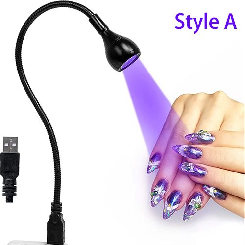 Nail Dryer Light UV Nail lamp 395nm Wavelength Clip-on Desk Lamp Purple Light USB LED Manicure Dryer UV Curing Light , UV Nail Polish Dryer Nail Art Tools, Nail Art Equipment