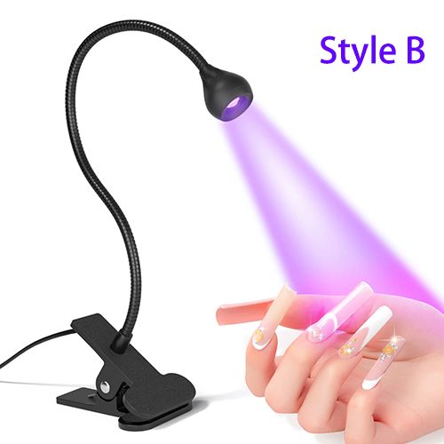 Nail Dryer Light UV Nail lamp 395nm Wavelength Clip-on Desk Lamp Purple Light USB LED Manicure Dryer UV Curing Light , UV Nail Polish Dryer Nail Art Tools, Nail Art Equipment