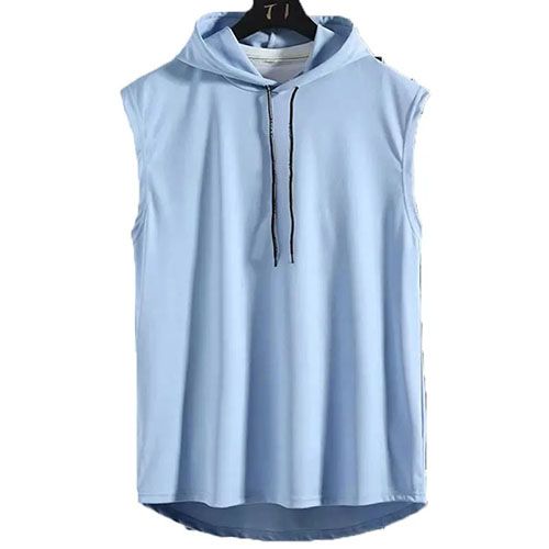 Summer Men Clothing Tank Tops Plus Size Sweatshirt Sleeveless Tops Hoodie Vest Workout Fitness Mens T Shirt Workout Hip Hop Vest