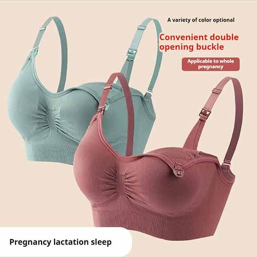 Breathable Maternity Nursing Bras Prevent Sagging Breastfeeding Bras Pregnant Women Pregnancy Underwear Breast Feeding Bra Clothing Lactancia Large Size Bra Push Up Front Open Nursing Bra