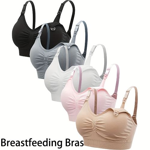 Breathable Maternity Nursing Bras Prevent Sagging Breastfeeding Bras Pregnant Women Pregnancy Underwear Breast Feeding Bra Clothing Lactancia Large Size Bra Push Up Front Open Nursing Bra