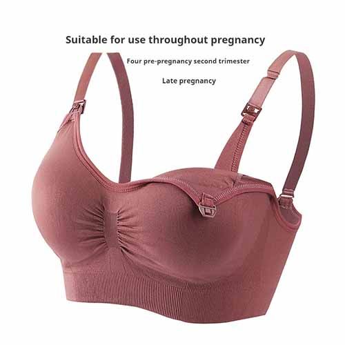 Breathable Maternity Nursing Bras Prevent Sagging Breastfeeding Bras Pregnant Women Pregnancy Underwear Breast Feeding Bra Clothing Lactancia Large Size Bra Push Up Front Open Nursing Bra