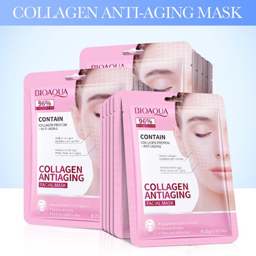 New Arrivals 8Pcs Collagen Face Mask Anti-wrinkle Retinol Hyaluronic Acid Firming Facial Masks Hydrating  Anti-aging Repair Brightening Moisturizing Face Mask Facial Skin Care