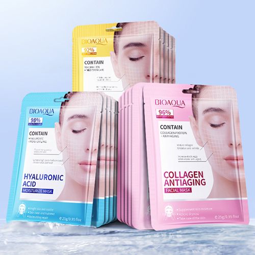 New Arrivals 8Pcs Collagen Face Mask Anti-wrinkle Retinol Hyaluronic Acid Firming Facial Masks Hydrating  Anti-aging Repair Brightening Moisturizing Face Mask Facial Skin Care