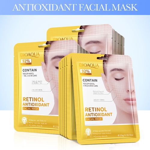 New Arrivals 8Pcs Collagen Face Mask Anti-wrinkle Retinol Hyaluronic Acid Firming Facial Masks Hydrating  Anti-aging Repair Brightening Moisturizing Face Mask Facial Skin Care