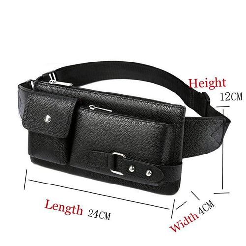 Fashion Men Women Waist Bag Casual Fanny Pack Purse Large Phone Belt Bag Leather Outdoor Travel Phone Bag