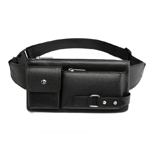 Fashion Men Women Waist Bag Casual Fanny Pack Purse Large Phone Belt Bag Leather Outdoor Travel Phone Bag